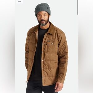 Brixton Brown Quilted Lightweight Shirt Jacket